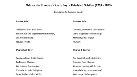 schiller ode to joy translation.